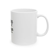 Living My Purpose Ceramic Mug — Inspirational Coffee Cup (11oz & 15oz)