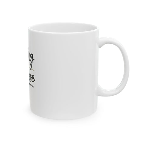 Living My Purpose Ceramic Mug — Inspirational Coffee Cup (11oz & 15oz)